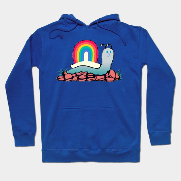 Rainbow Snail Hoodie by smgdraws